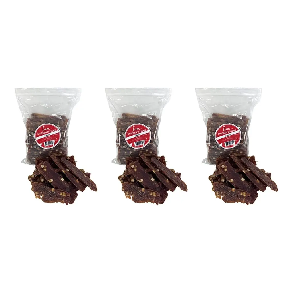 I Am Chicken D'Light kipfilet en kaas hondensnack 30 stuks – 3 stuks (multipack)