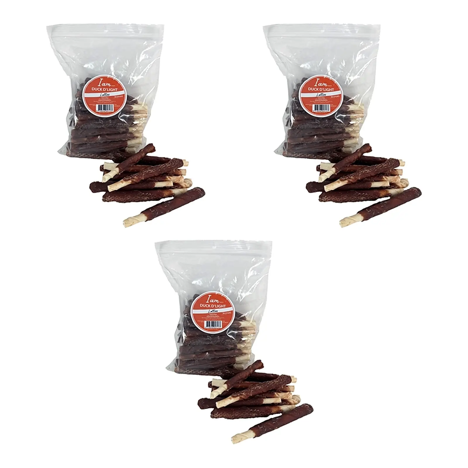 I Am Duck D'Light Lollies 30 St Eend Runderhuid Snacks – 3 stuks (multipack) - Afbeelding 1