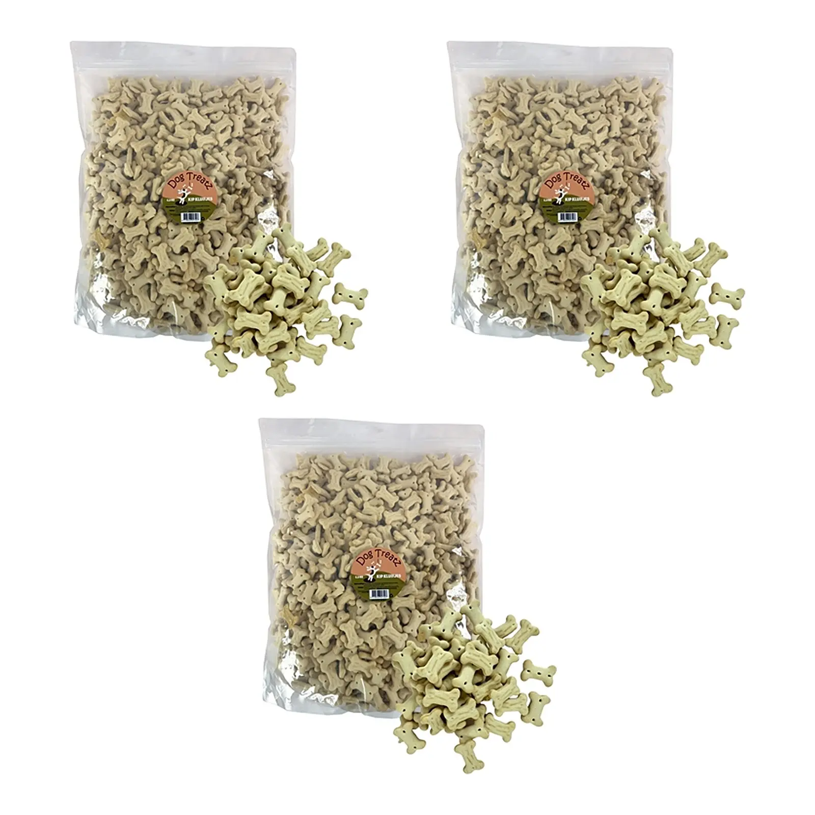 Dog Treatz kip kluifjes 2,5 kg – 3 stuks, krokante hondensnacks (multipack) - Afbeelding 1