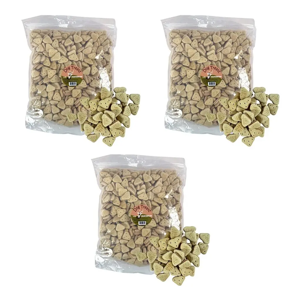 Dog Treatz zalm hartjes 2,5 kg – 3 stuks, krokante hartjes gevuld met zalm (multipack)