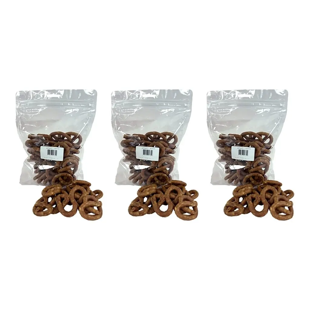 I Am Mini Pretzel kip hondensnack 30 stuks – 3 stuks, 69% kip (multipack)