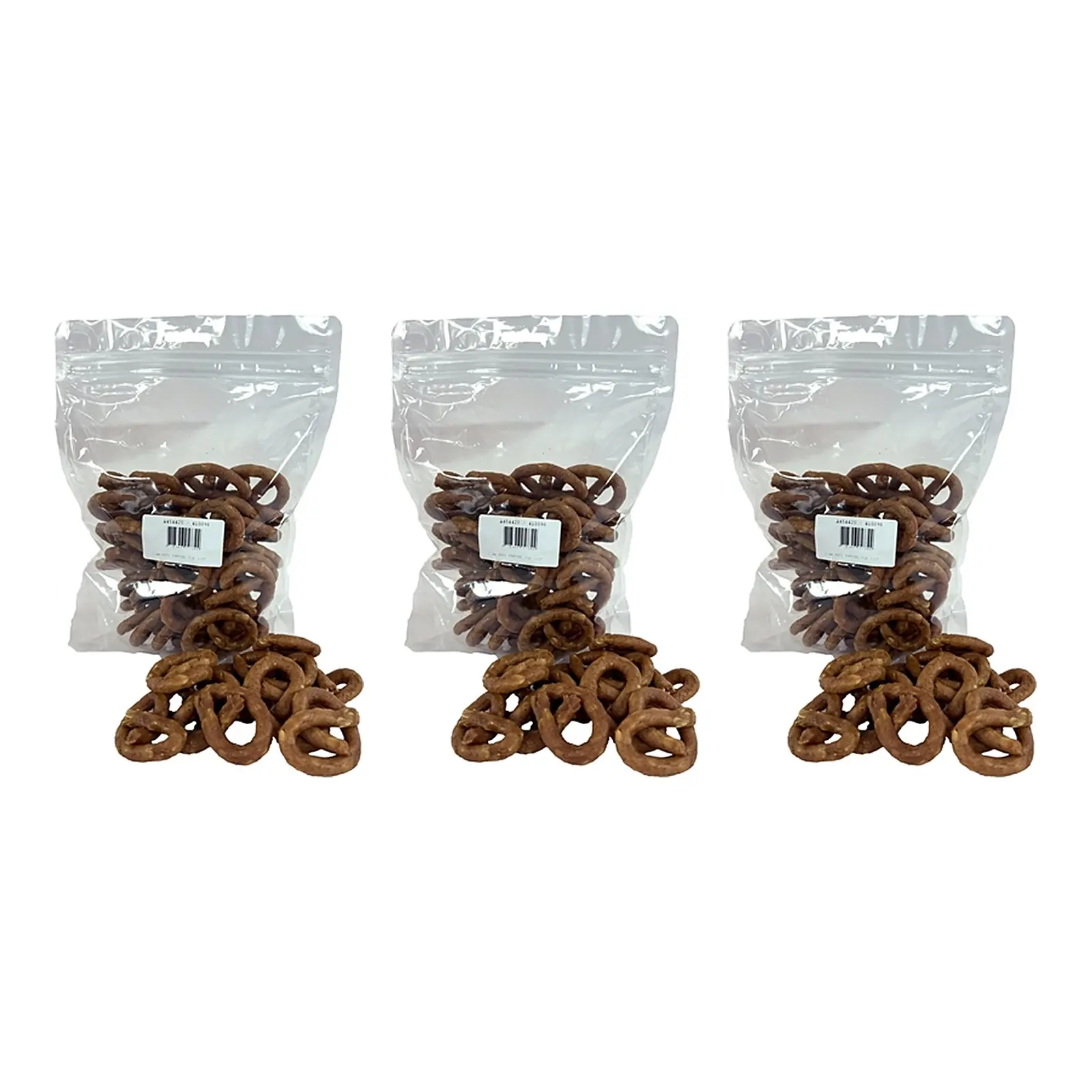 I Am Mini Pretzel kip hondensnack 30 stuks – 3 stuks, 69% kip (multipack) - Afbeelding 1