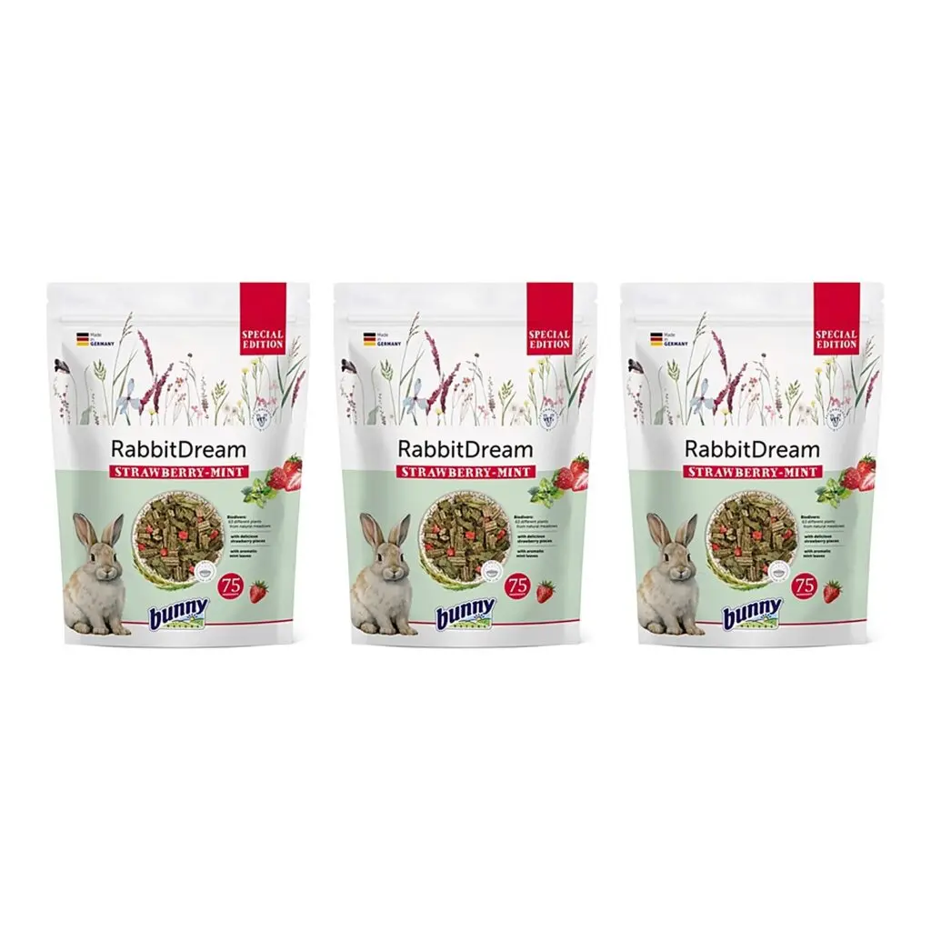 Bunny Nature Konijnendroom Special Edition Strawberry/Mint 1,5 kg – 3 stuks (multipack)