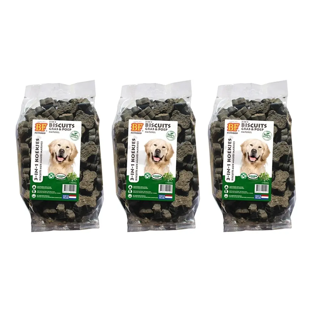 BF Petfood hondenkoekjes 3-in-1 mineralen 500 g – multipack 3 stuks