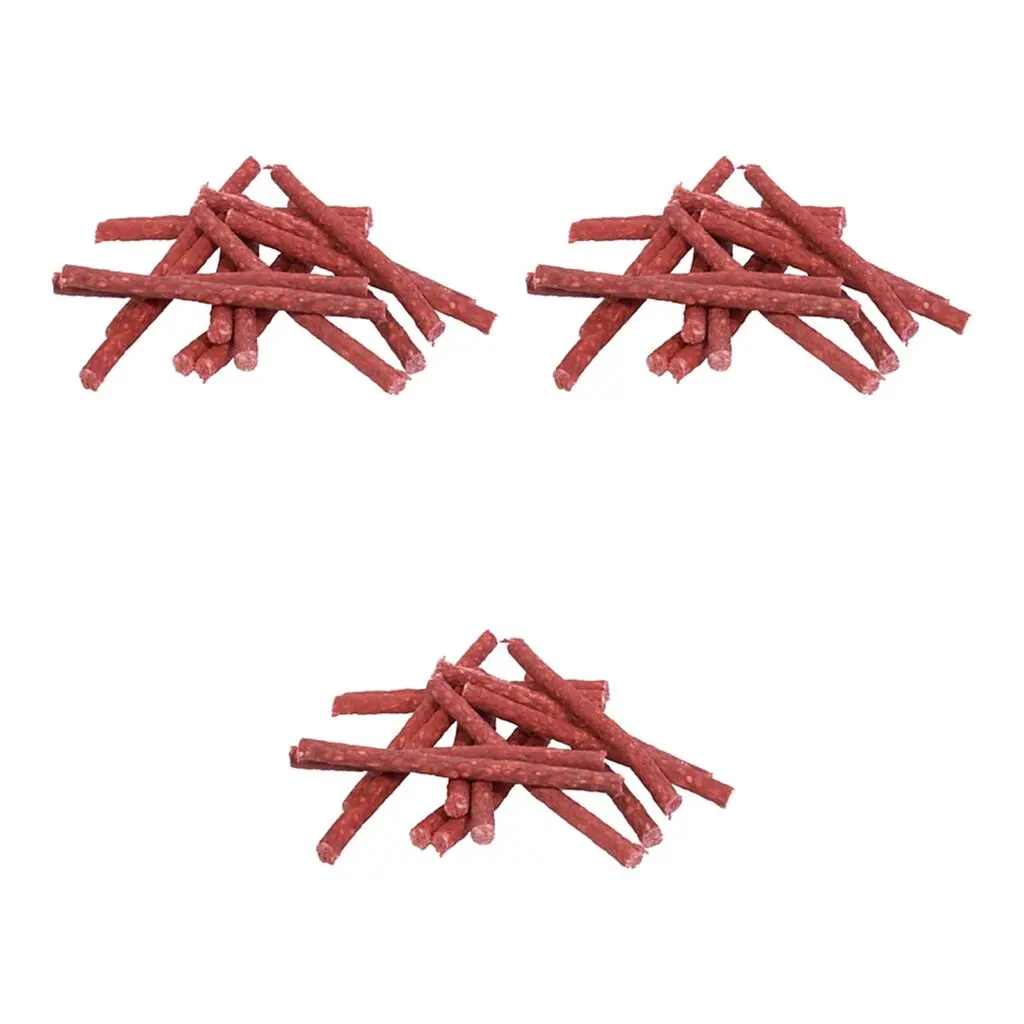 Petsnack kauwsnack Munchy rood 12,5 cm – multipack 3 x 100 stuks