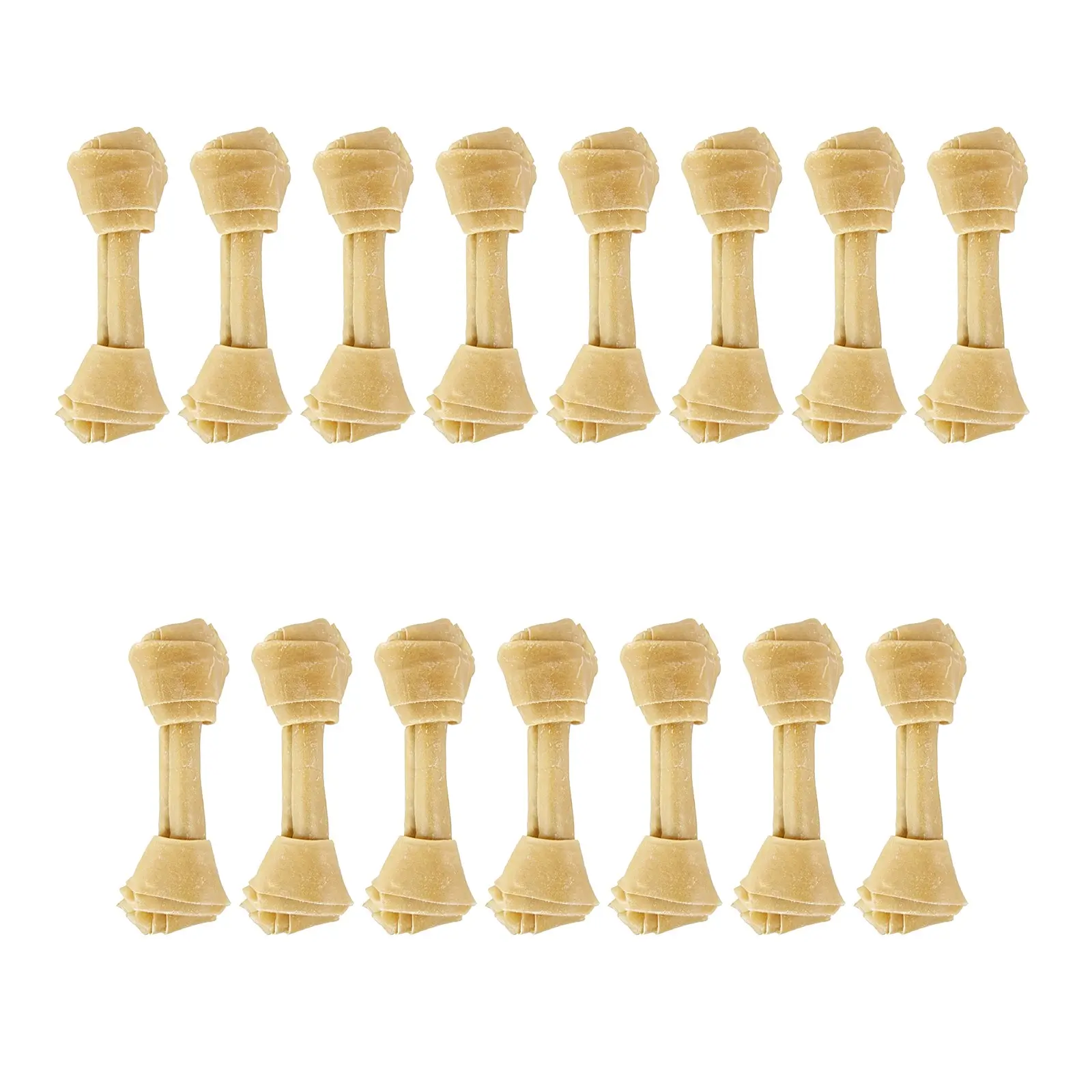 Petsnack geknoopt bot buffelhuid 7,5 inch (19 cm) – multipack 3 x 5 stuks - Afbeelding 1