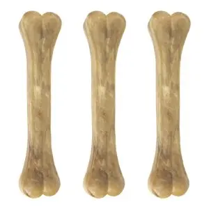 Kauwbot Hond Buffelhuid - Petsnack Geperst Bot 20 inch (51 cm) - 3 x 1000 gr - Voordeelverpakking - Afbeelding 1