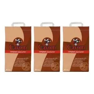 Cavom hondenvoer Compleet Pup/Junior 5 kg – multipack 3 stuks - Afbeelding 1