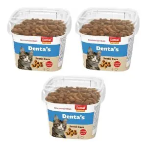 Sanal kattensnack Denta's Cup 75 g – multipack 3 stuks - Afbeelding 1