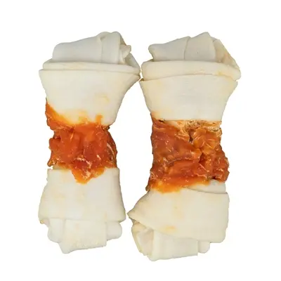 Trixie Denta Fun Knotted Chicken Chewing Bones 11 cm 6 x 70 g