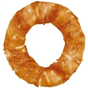 Trixie Denta Fun Chicken Chewing Ring 20 x 20 cm 225 g – grote honden - Afbeelding 1