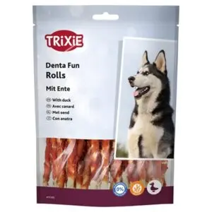 Trixie Denta Fun Duck Chewing Rolls 12 cm 240 g – voordeelzak - Afbeelding 4