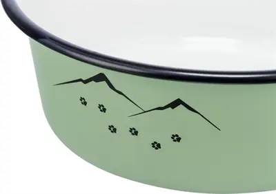 Trixie voerbak emaille groen 21 cm 1,9 l – Ready for adventure