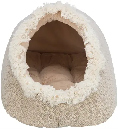 Trixie kattenmand iglo Boho beige 35 x 41 x 26 cm – wendbaar kussen