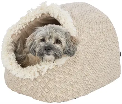 Trixie kattenmand iglo Boho beige 35 x 41 x 26 cm – wendbaar kussen