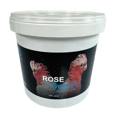 Hareco Rosé Select vogelvoer zonder pellets 1,5 kg – voor Rosé kaketoes