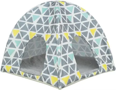 Trixie wigwam Sunny voor hamsters en degoes 37 x 35 x 37 cm – 3 stuks