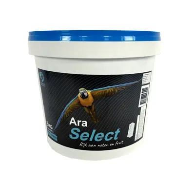 Hareco Ara Select papegaaienvoer met pellets 3 kg – met noten en fruit
