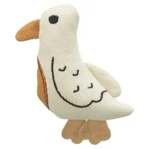 Trixie kattenspeeltje vogel stof 13 cm – 4 stuks, zonder catnip - Afbeelding 1