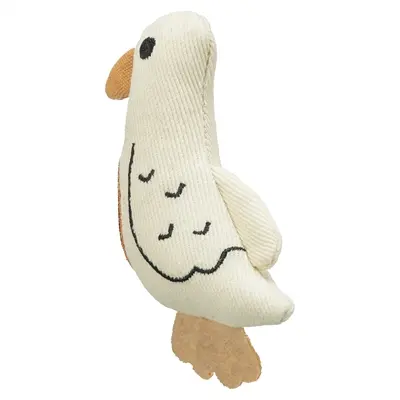 Trixie kattenspeeltje vogel stof 13 cm – 4 stuks, zonder catnip