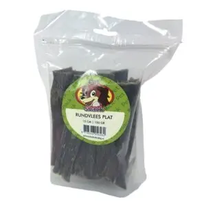Petsnack rundvlees plat 15 cm 150 g – gedroogde strips hond - Afbeelding 4