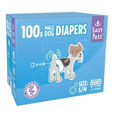 Easypets hondenluiers reu S/M 28-42 cm – 100 stuks