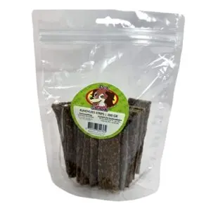 Petsnack buffel vleesstrips 300 g – gedroogde platte strips - Afbeelding 4