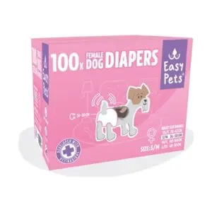 Easypets hondenluiers teef S/M 34-50 cm – 100 stuks - Afbeelding 1