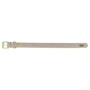 Trixie halsband hond Pure leer lichtgrijs M-L 39-46 x 3,5 cm - Afbeelding 5