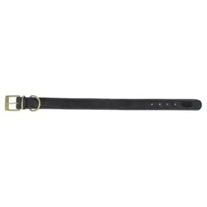 Trixie halsband hond Pure leer zwart L 47-54 x 4 cm - Afbeelding 5