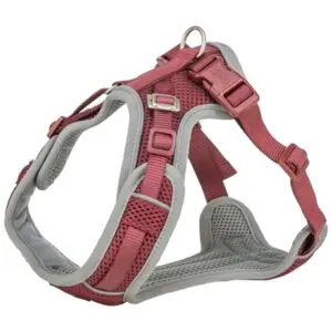 Trixie hondentuig Premium Flexmesh brede borst sangria M 58-80 x 2 cm - Afbeelding 1