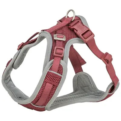 Trixie hondentuig Premium Flexmesh brede borst sangria M 58-80 x 2 cm