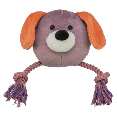 Trixie hondenspeeltje hond pluche met touw 27 cm – 3 stuks