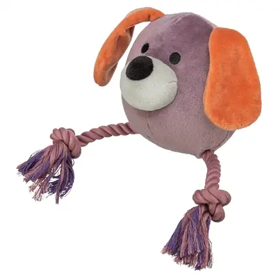 Trixie hondenspeeltje hond pluche met touw 27 cm – 3 stuks