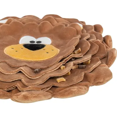 Trixie snuffelmat hond Be Eco leeuw gerecycled pluche 26 cm – 2 stuks
