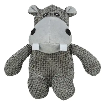 Trixie hondenknuffel nijlpaard pluche 31 cm, 3 stuks