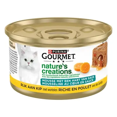 Gourmet Nature's Creations Hart van Saus kip 24 x 85 g