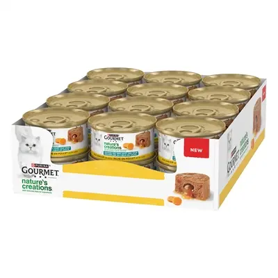 Gourmet Nature's Creations Hart van Saus kip 24 x 85 g