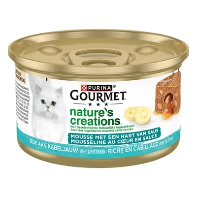 Gourmet Nature's Creations Hart van Saus kabeljauw 24 x 85 g