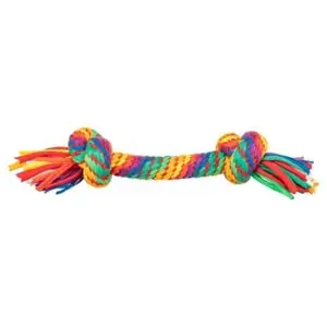 Trixie flostouw regenboog 30 cm – knooptouw voor honden - Afbeelding 1