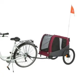 Trixie hondenfietskar grijs/rood 80/145 x 75 x 86 cm – tot 30 kg - Afbeelding 4