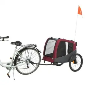 Trixie hondenfietskar grijs/rood 80/145 x 75 x 86 cm – tot 30 kg - Afbeelding 5