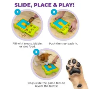 Nina Ottosson denkspel hond Challenge Slider level 2 26 x 24 x 5 cm - Afbeelding 6
