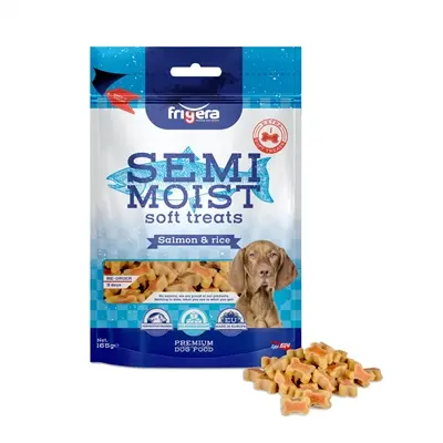 Frigera Soft Treats botjes zalm en rijst 10 x 165 g