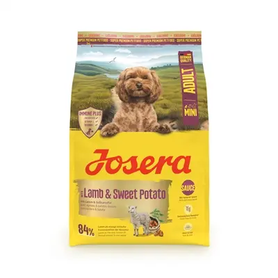 Josera hondenvoer Mini Adult lam en zoete aardappel 3 kg – graanvrij
