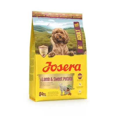 Josera hondenvoer Mini Adult lam en zoete aardappel 3 kg – graanvrij