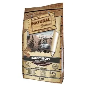 Natural Greatness hondenvoer Rabbit Senior/Light Mini 6 kg – monoproteïne - Afbeelding 1