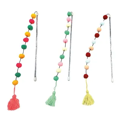 Croci kattenhengel Pompom assorti 30 x 5 cm – met belletjes