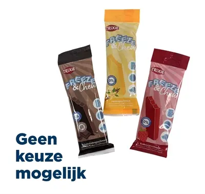 Trixie Freeze & Chew reep hondensnack 65 g – verkoelend ijsje, assorti