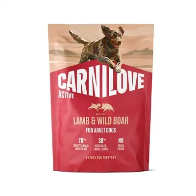 Carnilove hondenvoer Active Adult lam en wild zwijn 1,5 kg – graanvrij
